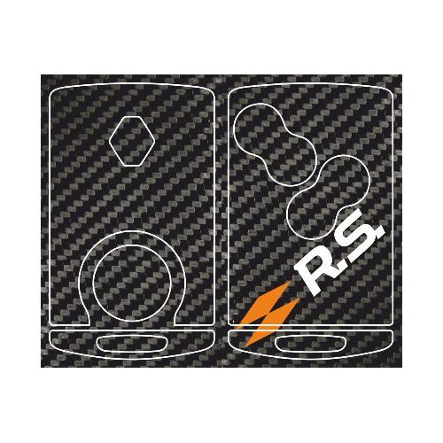 Sticker Clé RENAULT SPORT 4 boutons CARBONE LOOK RS RENAULT