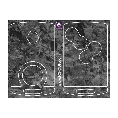 Adesivo per Chiave 4 pulsanti look carbonio forgiato RENAULT
