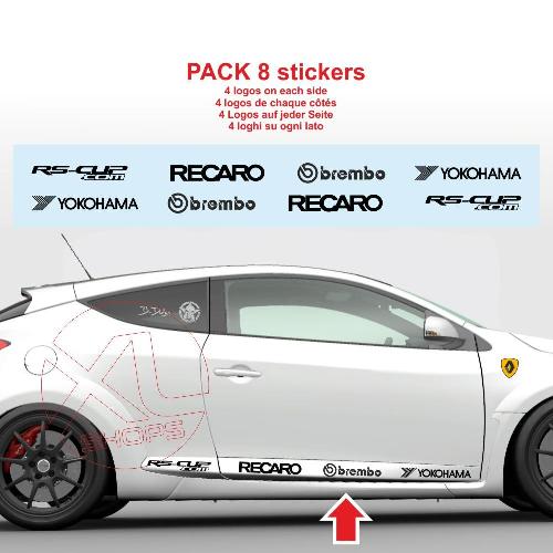 8 RACING LOGO sticker decal RS-CUP