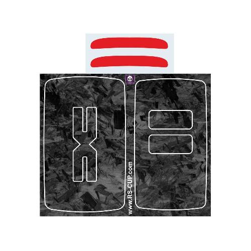 DACIA EXTREME Aufkleber für 2 Tasten Schlüssel forged carbon For new logo DACIA 2023