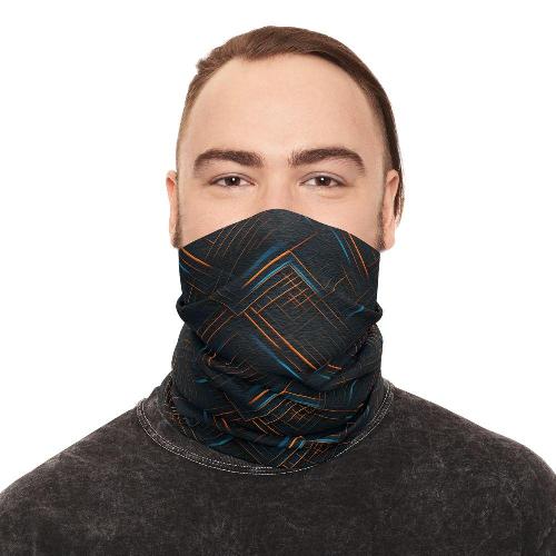  Orange blue Alpine style snood RS-CUP