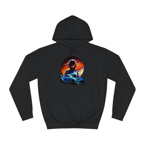 ALPINE A110R black wide body hoodie unisex men women RS-CUP